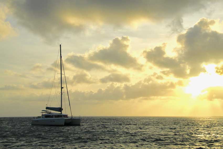 Weather clouds and sun Cuba Yach Charter