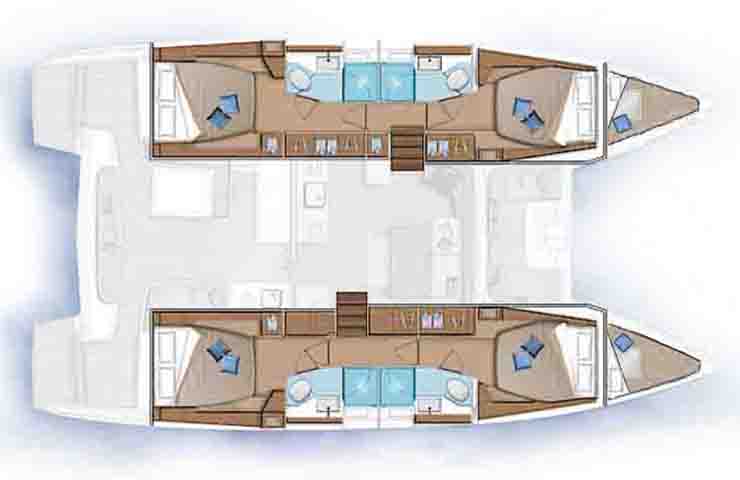 Layout Lagoon 46 Platten Sailing Cuba